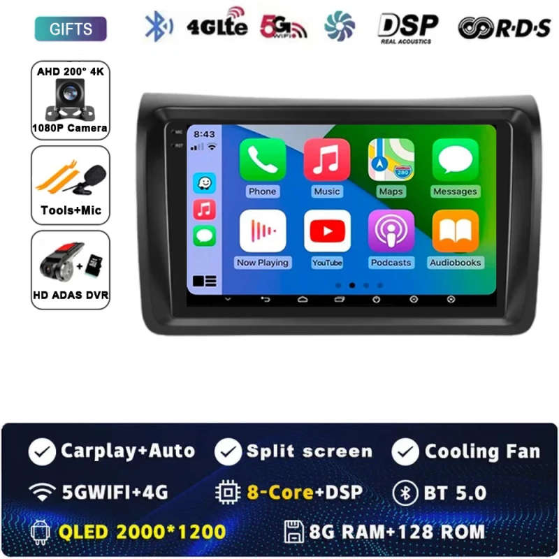 Android 14 Carplay Auto For Nissan NV350 2012-2017 Car Radio Multimedia Video Player Navigation G...