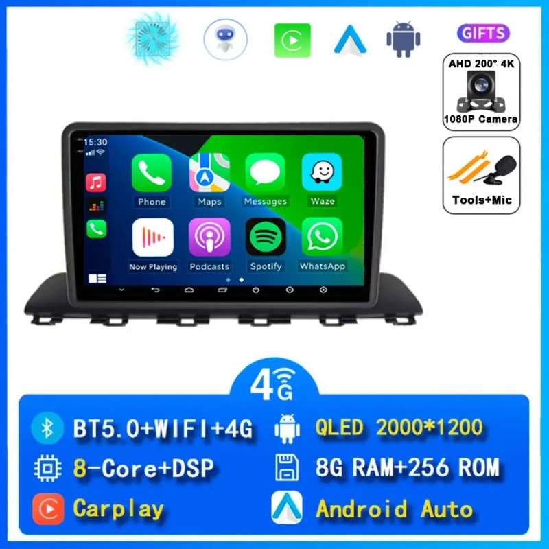 Android 14 Carplay Car Radio For Hyundai HB20 2021 2020 Navigation GPS Multimedia Player wifi+4G ...