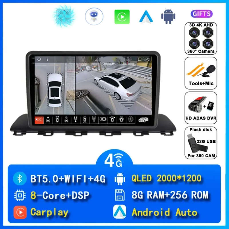 Android 14 Carplay Car Radio For Hyundai HB20 2021 2020 Navigation GPS Multimedia Player wifi+4G ...