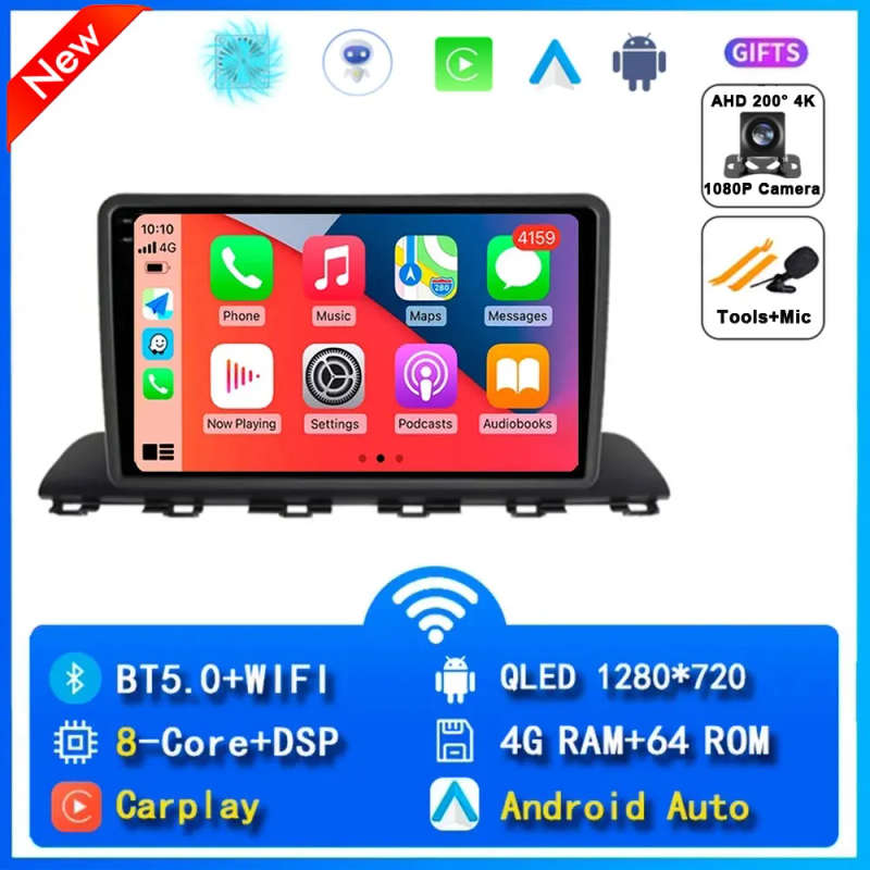 Android 14 Carplay Car Radio For Hyundai HB20 2021 2020 Navigation GPS Multimedia Player wifi+4G ...