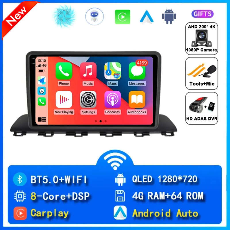 Android 14 Carplay Car Radio For Hyundai HB20 2021 2020 Navigation GPS Multimedia Player wifi+4G ...