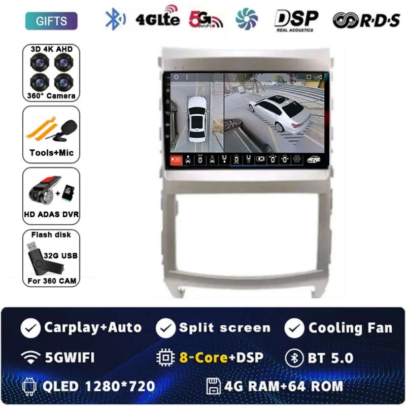 Android 14 Carplay Car Radio For Hyundai Veracruz ix55 2006-2015 Navigation GPS Multimedia Player...