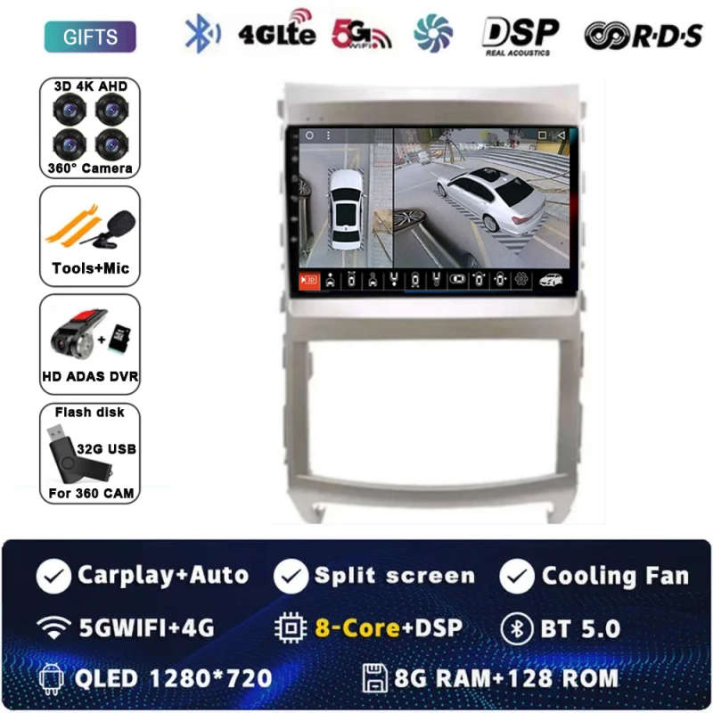Android 14 Carplay Car Radio For Hyundai Veracruz ix55 2006-2015 Navigation GPS Multimedia Player...