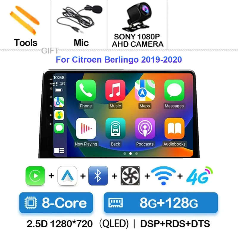 Android 14 Carplay Car Radio For LADA BA3 Granta 2011 - 2017 Navigation Multimedia GPS Player Ste...