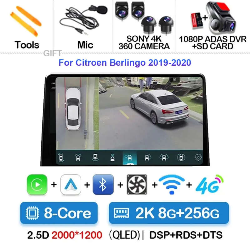 Android 14 Carplay Car Radio For LADA BA3 Granta 2011 - 2017 Navigation Multimedia GPS Player Ste...