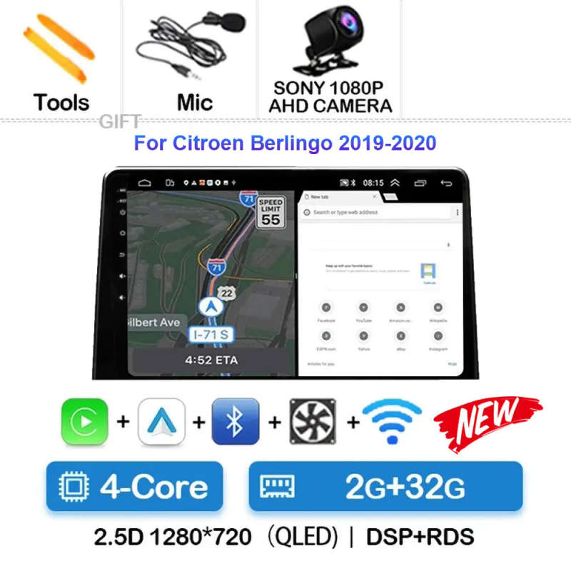Android 14 Carplay Car Radio For LADA BA3 Granta 2011 - 2017 Navigation Multimedia GPS Player Ste...