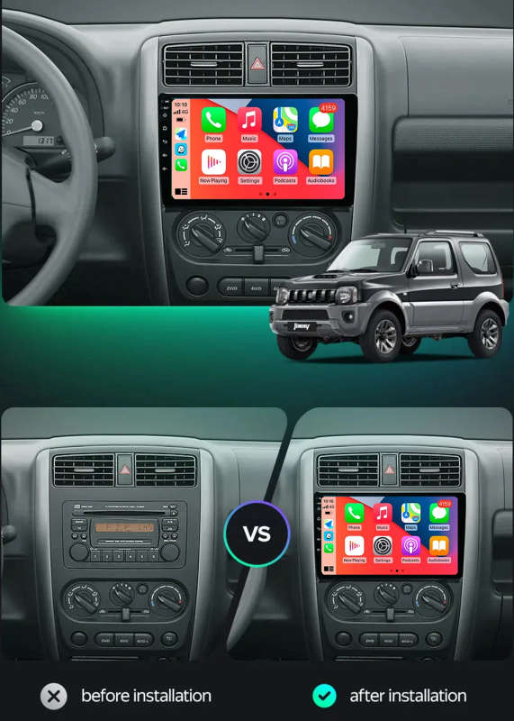 Android 14 Carplay Car Radio For Suzuki Jimny 3 2005 - 2019 Navigation GPS Multimedia Player WiFi...