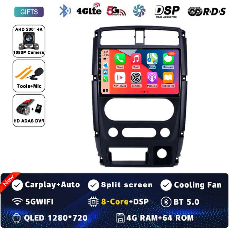 Android 14 Carplay Car Radio For Suzuki Jimny 3 2005 - 2019 Navigation GPS Multimedia Player WiFi...