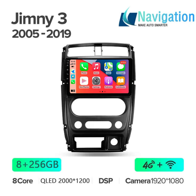Android 14 Carplay Car Radio For Suzuki Jimny 3 2005 - 2019 Navigation GPS Multimedia Player WiFi...