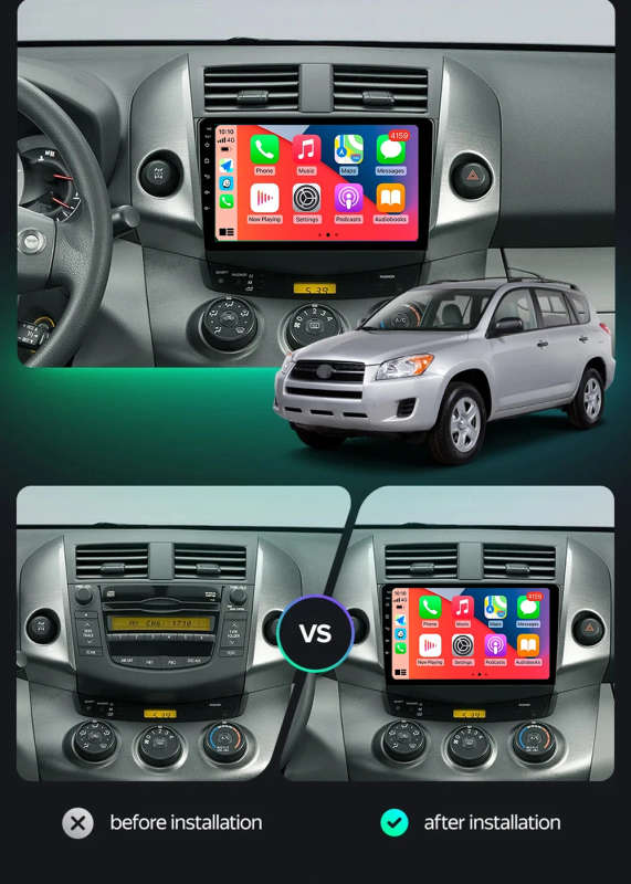 Android 14 Carplay Car Radio For Toyota RAV4 Rav 4 2005 2006 2007 - 2016 Navigation GPS Multimedi...