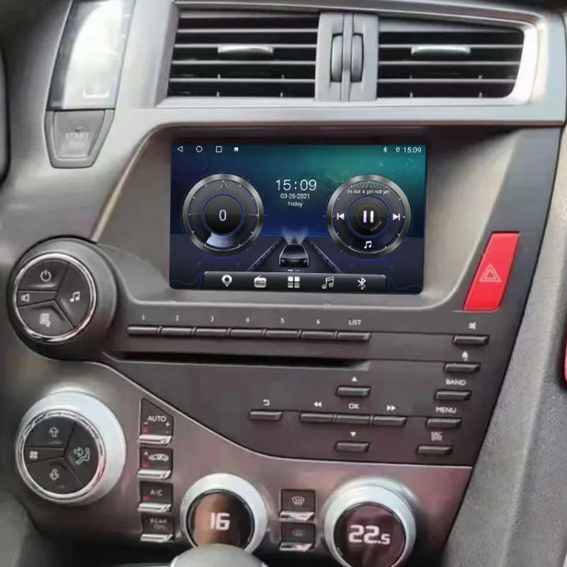 Android 14 For Citroen DS 5 DS5 Navigation GPS Stereo 508 Car Radio Multimedia Player Screen Head...