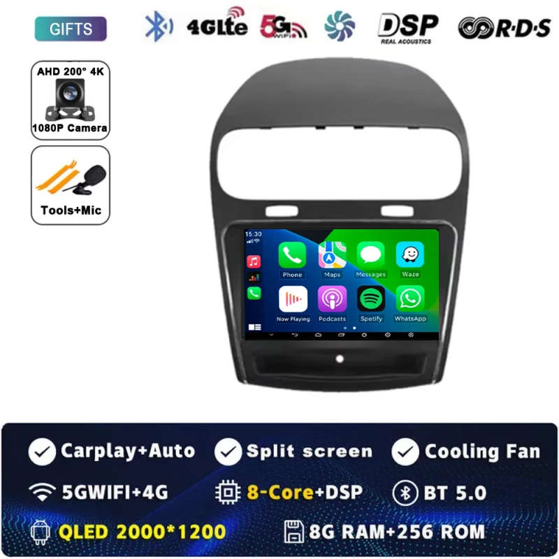 Android 14 For Dodge Journey JC 2011 - 2020 Car Radio Multimedia Player Stereo Wireless Carplay N...