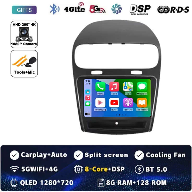 Android 14 For Dodge Journey JC 2011 - 2020 Car Radio Multimedia Player Stereo Wireless Carplay N...