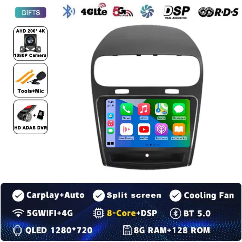 Android 14 For Dodge Journey JC 2011 - 2020 Car Radio Multimedia Player Stereo Wireless Carplay N...