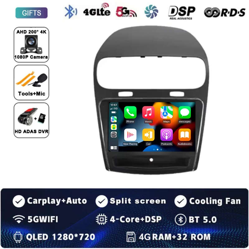 Android 14 For Dodge Journey JC 2011 - 2020 Car Radio Multimedia Player Stereo Wireless Carplay N...