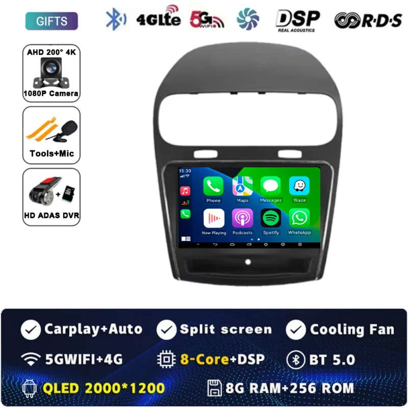Android 14 For Dodge Journey JC 2011 - 2020 Car Radio Multimedia Player Stereo Wireless Carplay N...