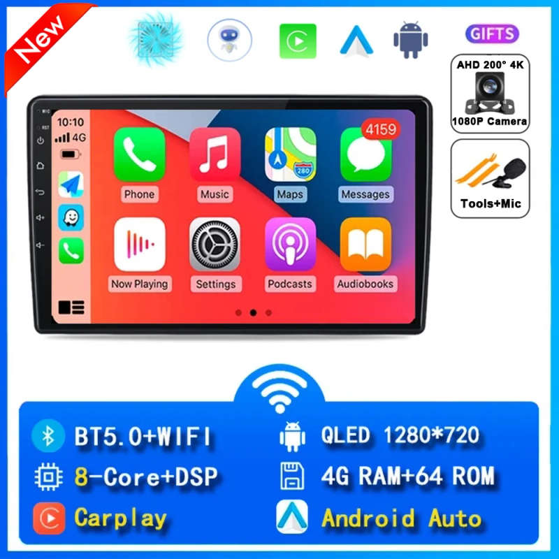 Android 14 For Fiat 500L 2012 - 2017 Car Radio Multimedia Video Player Navigation GPS Auto Carpla...