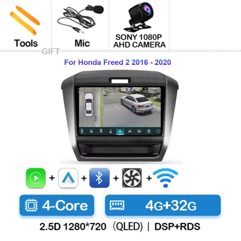 Android 14 For Honda Freed 2 2016 - 2020 Car Radio Multimedia Video Player Navigation stereo GPS ...
