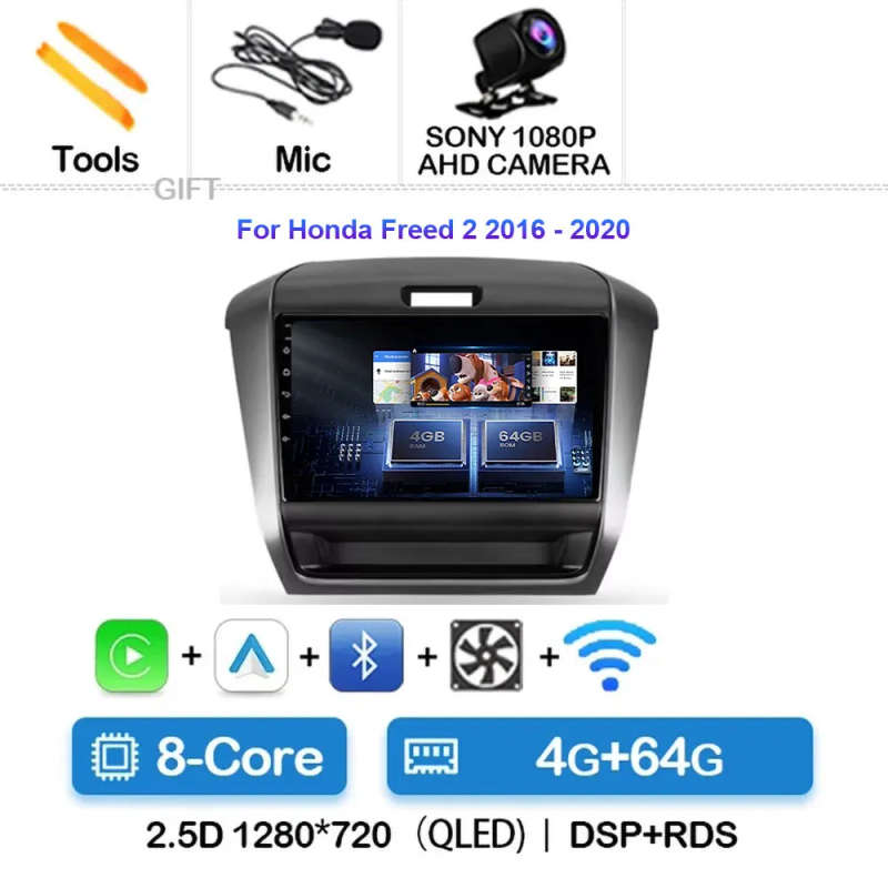 Android 14 For Honda Freed 2 2016 - 2020 Car Radio Multimedia Video Player Navigation stereo GPS ...