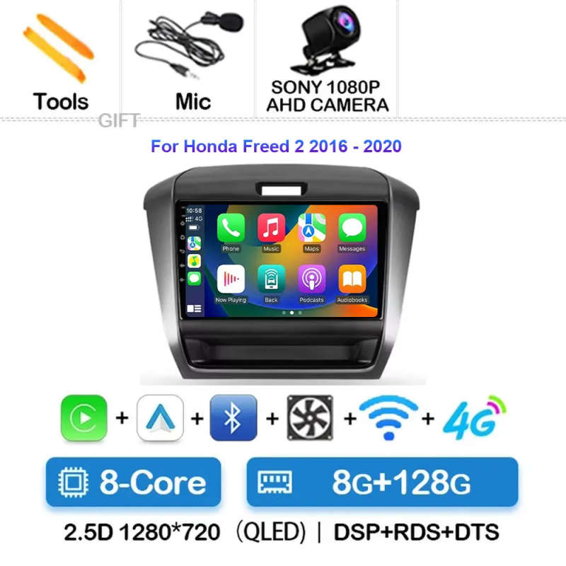Android 14 For Honda Freed 2 2016 - 2020 Car Radio Multimedia Video Player Navigation stereo GPS ...