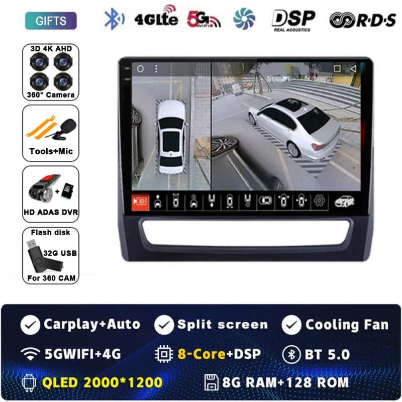 Android 14 For Mitsubishi ASX 2026-2021 2022 Car Radio Multimedia Video Player GPS Navigation Hea...