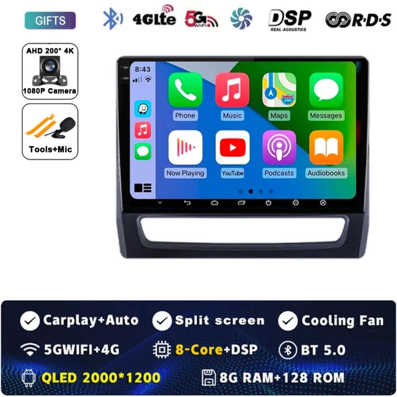 Android 14 For Mitsubishi ASX 2026-2021 2022 Car Radio Multimedia Video Player GPS Navigation Hea...