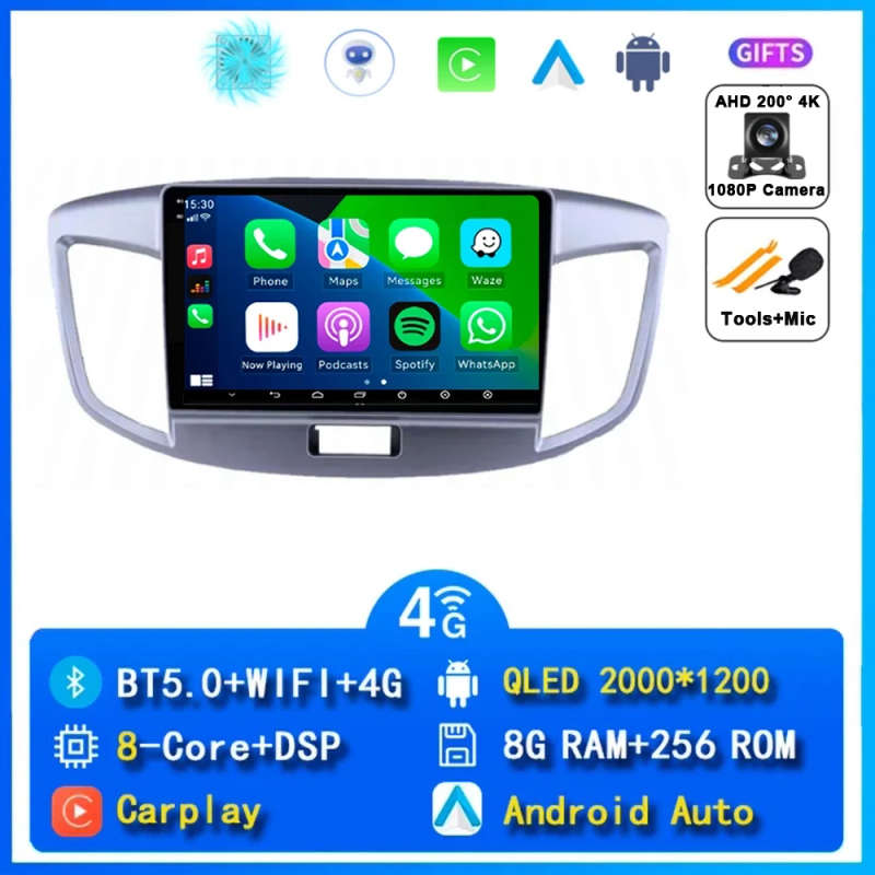 Android 14 For Suzuki Wagon R 2008-2016 Car Radio Multimedia Video DSP Player GPS Navigation Ster...