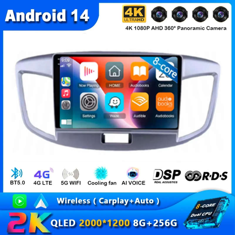 Android 14 For Suzuki Wagon R 2008-2016 Car Radio Multimedia Video DSP Player GPS Navigation Ster...
