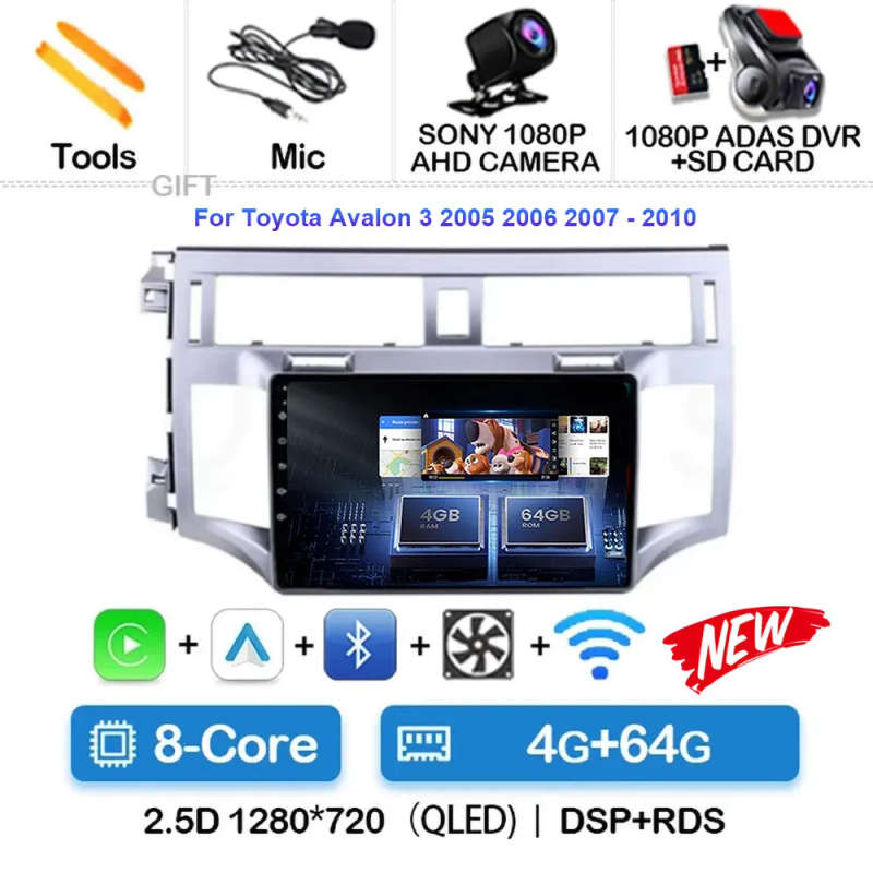 Android 14 For Toyota Avalon 3 2005 2006 2007 - 2010 Car Radio Navigation Multimedia Player Stere...