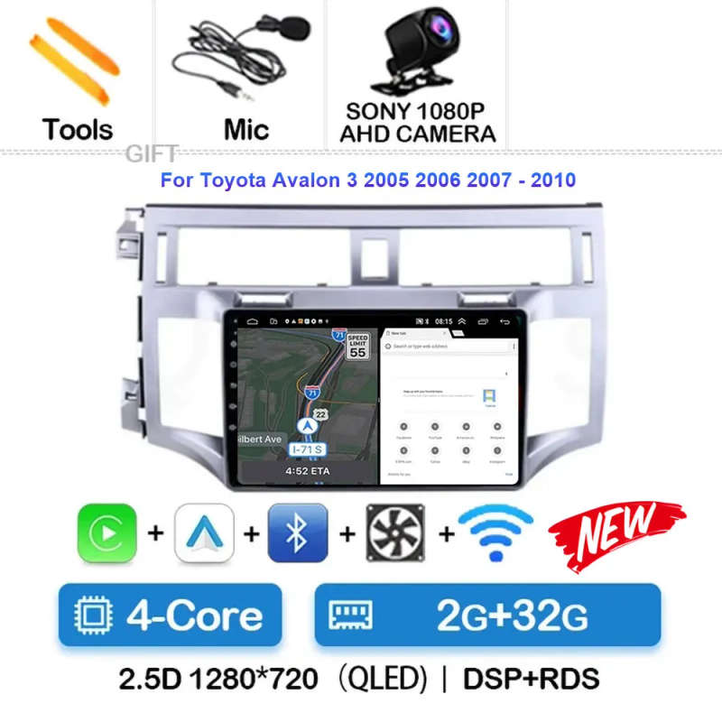 Android 14 For Toyota Avalon 3 2005 2006 2007 - 2010 Car Radio Navigation Multimedia Player Stere...