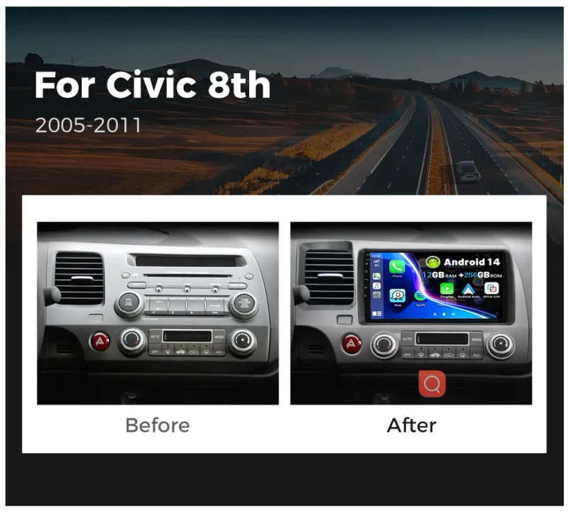 Android 14 Multimedia Player For Suzuki Swift 2003-2010 Carplay Android Auto Radio Car Radio 4G N...