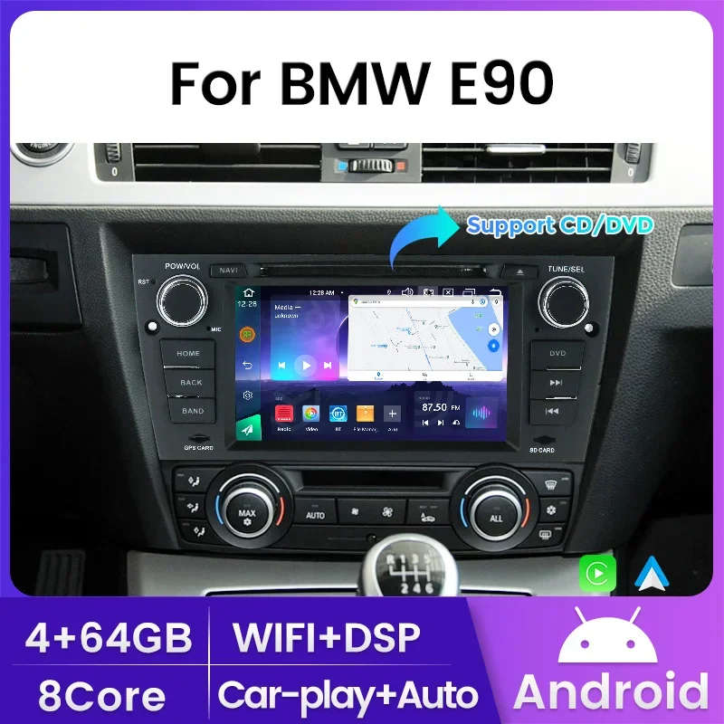 Android OS System Car Radio for BMW 3 Series E90 E91 E92 E93 2006 - 2012 CarPlay Android Navigati...