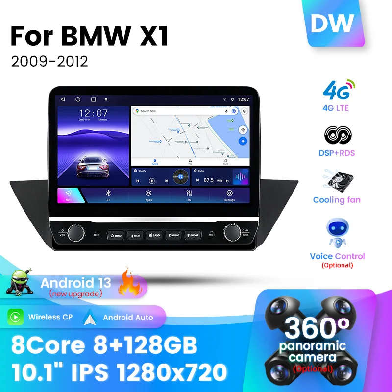 Android OS Wireless CarPlay Car Radio Multimedia Video Player Navigation GPS BT5.0 WIFI 2 Din Hea...