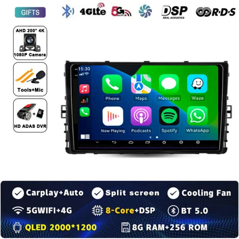 Android14 Car Radio For Volkswagen Jetta 7 2018 2019 2020 2021 2022 Navigation GPS Multimedia Vid...