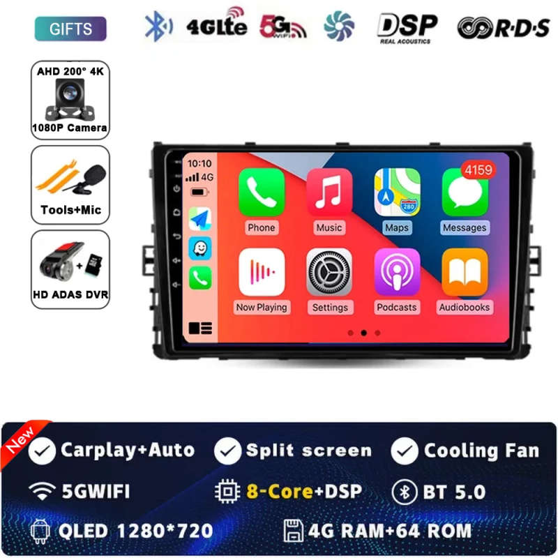 Android14 Car Radio For Volkswagen Jetta 7 2018 2019 2020 2021 2022 Navigation GPS Multimedia Vid...