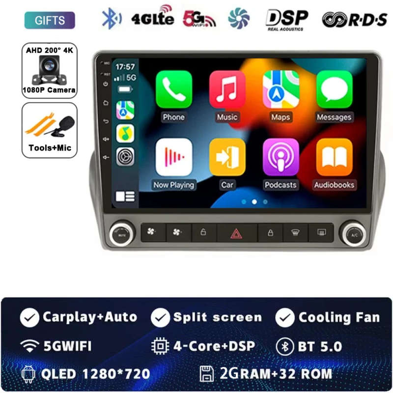 Car Radio Android 14 For Chevrolet Camaro 6 2008 - 2016 GPS Navigation Stereo Multimedia Player V...