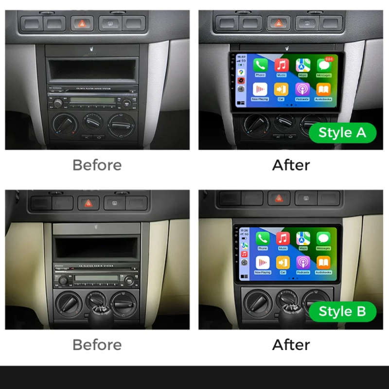 Car Radio Android 14 For Volkswagen VW Golf 4 IV 2002-2008 Jetta MK4 Classics Multimedia Player C...