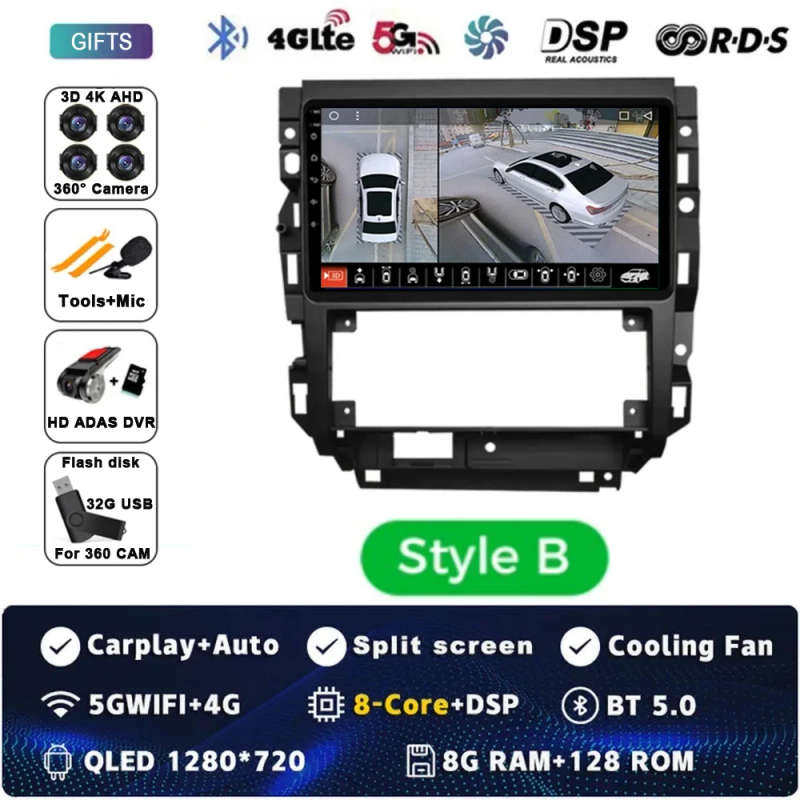 Car Radio Android 14 For Volkswagen VW Golf 4 IV 2002-2008 Jetta MK4 Classics Multimedia Player C...