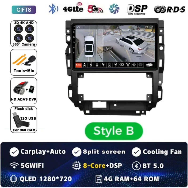 Car Radio Android 14 For Volkswagen VW Golf 4 IV 2002-2008 Jetta MK4 Classics Multimedia Player C...