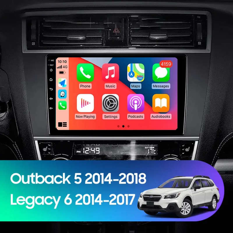 For Subaru Outback Legacy 2014-2016 2017 2018 Android 14 Car Radio Navigation Multimedia Player S...