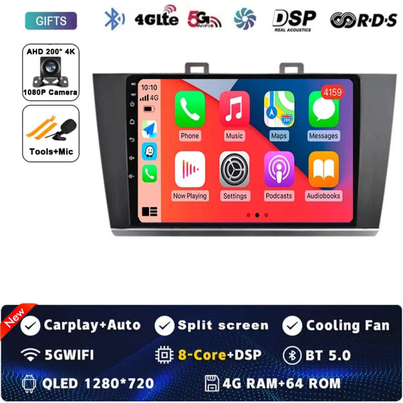 For Subaru Outback Legacy 2014-2016 2017 2018 Android 14 Car Radio Navigation Multimedia Player S...
