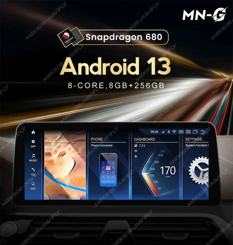 Qualcomm Snapdragon 680 Android 13 for BMW X5 E39 E53 1999-2006 Multimedia Player GPS Navigation ...