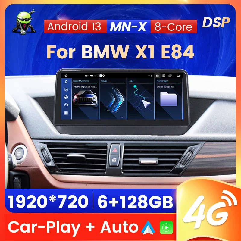 Wireless Carplay Android 13 Touch Screen Auto for BMW X1 E84 2009-2015 2 Din 4G WiFi Carplay Mult...