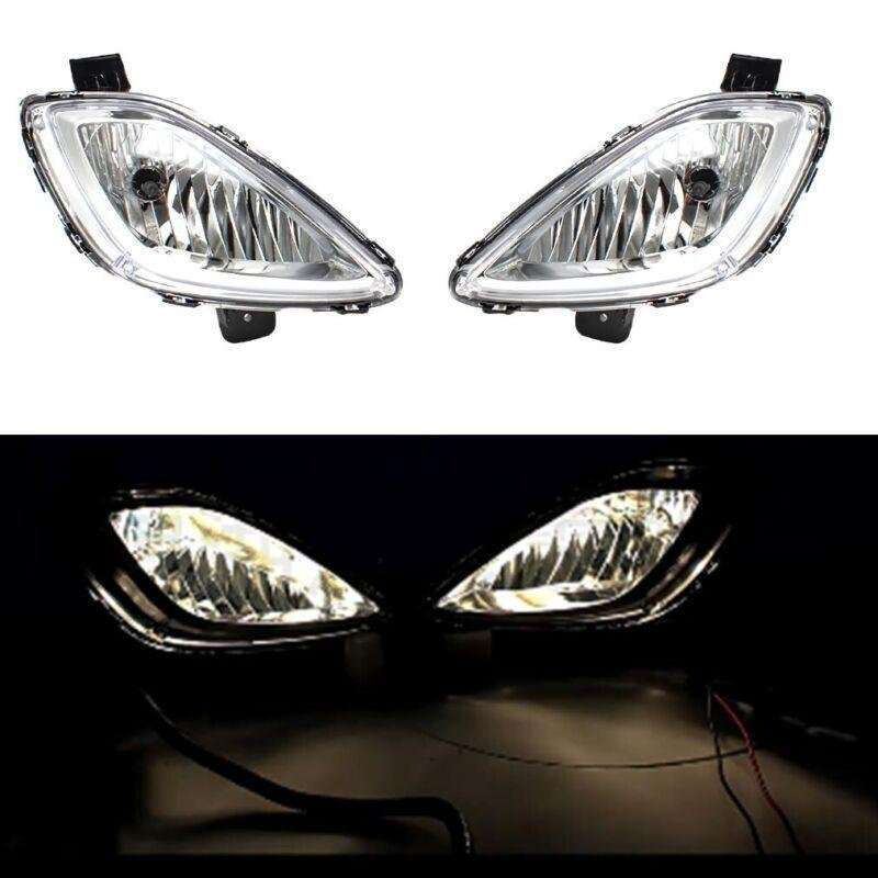 Front Bumper Fog Lights Driving Lamps For Hyundai Elantra 2011-2013 Pair