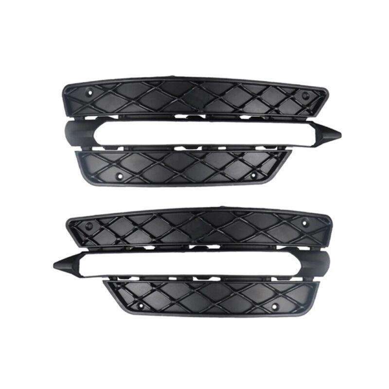 2x Front Bumper Fog Light Grille Cover For Mercedes Benz W204 C-Class 12-14 LR