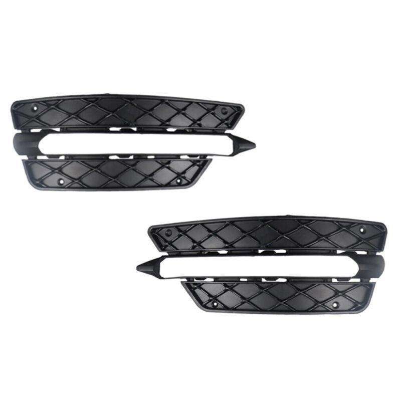2x Front Bumper Fog Light Grille Cover For Mercedes Benz W204 C-Class 12-14 LR