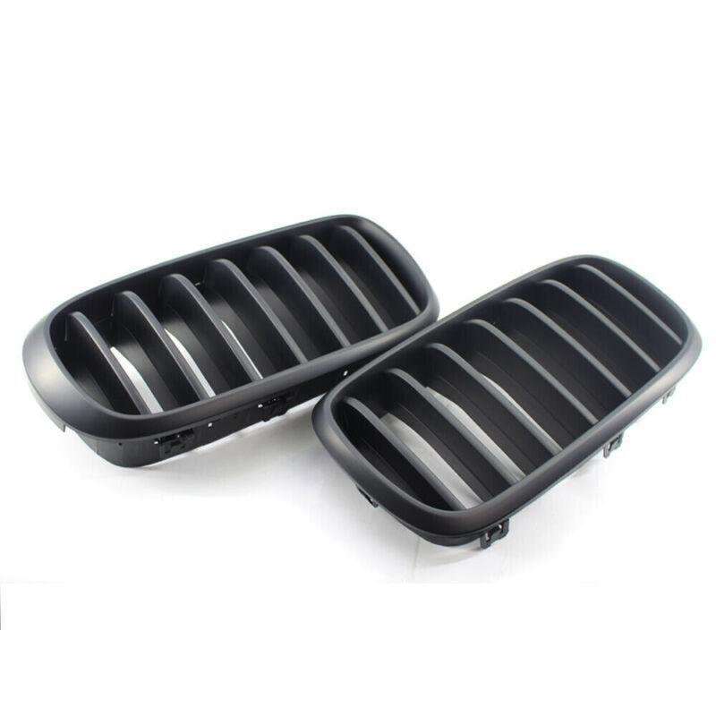 Matte Black M Sport Front Kidney Grill Grille Fit For BMW X5 F15 15-17 SUV Pair