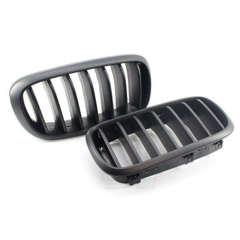 Matte Black M Sport Front Kidney Grill Grille Fit For BMW X5 F15 15-17 SUV Pair