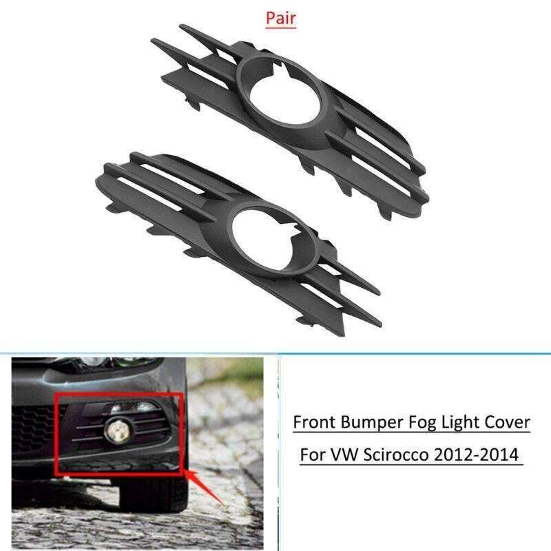 Front Bumper Fog Light Lamp Grille Cover For VW Scirocco 2012-2014 Pair