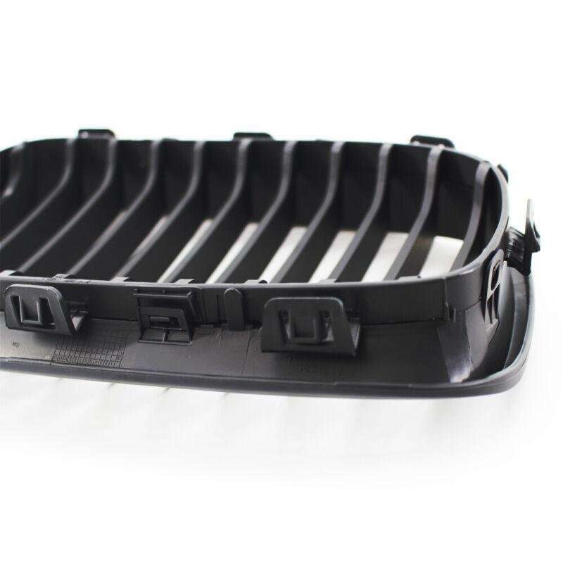 2X/Set Car Front Flat Black Grille Fits for BMW 1 Series F20 11-14 Mesh Grill